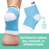 ZenToes Moisturizing Heel Socks 2 Pairs Gel Lined Toeless Spa Socks to Heal and Treat Dry Cracked Heels While You Sleep