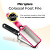 Microplane Colossal Foot File Scraper The Original Stainless Steel Foot Rasp Dead SkinCallus Remover for Feet Gentle Foo