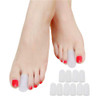 Povihome 10 Pack Toe Caps Toe Sleeves Toe Protectors for Middle Toe Blisters Corns Injured Toenails and Hammer Toe Prote