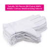 100 Percent Cotton Gloves for Dry Hands Eczema Selizo 10 Pairs White Cotton Gloves for Women Dry Hands Moisturizing Cosm