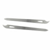 Yeshan Stainless Steel TripleCut Long Nail File with Nail Cleaner Tip55 InchPack of 2