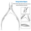 FERYES Cuticle Clippers 12 Jaw Professional Cuticle Cutter Nail Cuticle Remover Tool Nail Skin Clipper Hangnail Trimmer