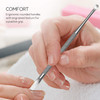 Professional Cuticle Pusher and Spoon Nail Cleaner Dual Sided Stainless Steel Pusher and Nail Cleaner For Nail And Cutic
