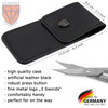 3 Swords Germany brand quality STAINLESS STEEL INOX CURVED COMBINED CUTICLE NAIL SCISSORS 1 PIECE with case for manicure