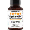 MONOHERB Alpha-GPC 500 mg - 90 Vegan Capsules, Nootropic for Brain Support, Focus, Memory, Motivation, and Energy online at globaldelivered