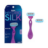 Schick Hydro Silk Moisture Womens Razor 5Blade Razor for Women 1 Handle 2 Refills