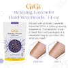 GiGi Hard Wax Beads for Hair Removal Relaxing Lavender Waxing Beads for Face Body and Sensitive Areas 14 oz