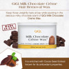 GiGi Milk Chocolate Crme Hair Removal Wax Soft Wax for Coarse Hair with Cocoa Seed Extract Waxing Formula for Face Body