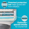 Gillette Venus Intimate Grooming Womens Razor Blade Refills with Bikini Trimmer 4 Count