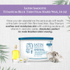 Satin Smooth Titanium Blue Thin Film Hard Wax Hair Removal Wax No Strip Waxing for Sensitive Skin Ideal for Coarse Thick