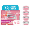 Gillette Venus ComfortGlide White Tea Womens Razor Refills 4 Refill Cartridges Fits Venus Reusable Razor Handles 3Bladed