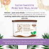 Satin Smooth Soy Hair Removal Wax Painless Waxing for Sensitive Skin Effective for Face Legs Bikini Ideal for Fine to Co