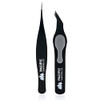 Pacific Shaving Company Premium Tweezers Set A ShavingGrooming MustHave 1x Essential Slant Tip 1x Precision Point Tip 1