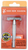 Van Der Hagen Mens Traditional Safety Razor Kit includes 5 blades for a close shave in Chrome