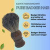 GBS Pure Badger Shaving Brush Extra Soft Bristles Holds More Lather Generates Great Lather Horn Resin Design Handle Perf