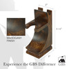 GBS Deluxe Wooden Shaving Razor and Shave Brush Stand Safety Razor Brush Holder Prolong The Life of Your Shaving Brush a
