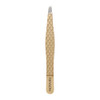 Revlon Gold Series Slanted Tip Tweezers UltraSharp for Precision Eyebrow Shaping and Facial Hair Removal Diamond and Tit
