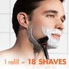 Gillette Fusion5 Razor Refills for Men 4 Razor Blade Refills
