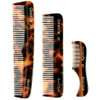 Giorgio Beard Combs Set Handmade Combs Kit for Everyday Beard and Mustache Grooming Includes Fine and Wide Tooth Pocket