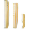 Giorgio G36 Handmade All Fine Tooth Pocket Comb for Men Hair Comb Straightener for Everyday Grooming Styling Hair Mustac