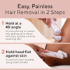 Finishing Touch Flawless Legs Electric Razor for Women Pivoting Head Leg Hair Remover with LED Light for Instant and Pai