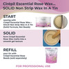 Cirepil Escential Rose 400g 1411 oz Hard Wax Tin Creamy Stripless Wax for Sensitive Areas Effective on Short Shaved Hair