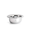 MHLE Shaving Soap Dish Chrome Plated Stainless Steel Bowl Luxury Shave Accessory for Men