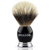 Anbbas Silvertip Badger Shaving BrushBlack Resin Alloy Handle for Men Wet ShavePure Badger HairNo Hair SheddingNo Terrib