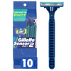 Gillette Sensor2 Plus Pivoting Head Mens Disposable Razors 10 Count Pack of 3