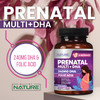 Prenatal Vitamins for Women - Multivitamin with DHA, Folic Acid, Vitamin C, B12, Iron & Omega-3 - Before, During & Post Pregnancy Supplement for Heal