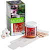 MOOM Organic Sugar Wax Hair Removal Kit for Underarm Face Bikini Infused with Tea Tree Oil Includes Wax Strips Sticks Id