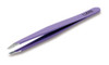 Rubis Classic Stainless Steel Slanted Tweezers with SatinFinished Grip for Precise Eyebrows and Hair Removal 1K1616 Mauv