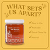 MOOM Organic Sugar Wax with Tea Tree Oil 12 oz Jar Hair Removal for Bikini Brazilian Face Legs Soft Wax for Sensitive Sk