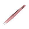 Rubis Classic Stainless Steel Slanted Tweezers for Precise Eyebrows and Hair Removal 1K108 PinkRubis Switzerland Swiss M