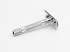 MERKUR 15C Double Edge Safety Razor in Bright Chrome with an Open Comb Design Standard Handle Made in Germany PlasticFre