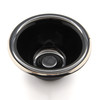 Edwin Jagger RN116 Porcelain Shaving Bowl for Men for Shaving Soap or Shaving Cream Black