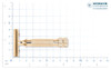 Merkur Classic 2Piece Double Edge Safety Razor Gold Plated 1 Count