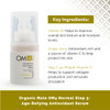 Organic Male OM4 Normal STEP 3 AgeDefying Antioxidant Serum Men antiaging light facial Vitamin C solution refines fine l