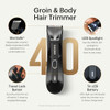 MANSCAPED The Lawn Mower 40 Electric Groin Hair Trimmer Replaceable SkinSafe Ceramic Blade Heads Waterproof WetDry Clipp