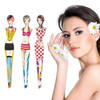 Tvoip 6Pcs Professional Girl Eyebrow Tweezer Stainless Steel Slanted Eyebrow Tweezers Eyebrows Hair Remover Tools Cosmet