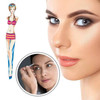 Tvoip 6Pcs Professional Girl Eyebrow Tweezer Stainless Steel Slanted Eyebrow Tweezers Eyebrows Hair Remover Tools Cosmet