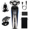 Electric Razor for Men Rechargeable Electric Shaver for Men Waterproof Wet Dry Cordless Razor with Nose Hair Trimmer and