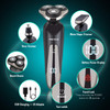 Electric Razor for Men Rechargeable Electric Shaver for Men Waterproof Wet Dry Cordless Razor with Nose Hair Trimmer and