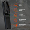 Wild Willies Beard Straightener for Men 3 Temperature Settings Tourmaline Ceramic Heated Beard Brush Hot Comb Portable I