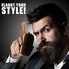 Beard Brush for Men with Beard Mustache Comb Set Beard Grooming Care Kit Natural Boar Bristle Brush Dual Action Wood Com
