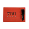 TRU BARBER ORGANIZER MAT 14X 9 RED Flexible PVC Station Mat Professional Mat Salon and Barbershop work Station pads Beau