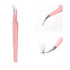 Eyelash Extension Tweezers FADLASH Volume Lash Tweezers Precision Curved Tip Lash Extension Tweezers Isolation Volume Te