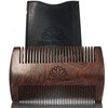 White Naturals Beard Comb for Men Wooden Natural Sandalwood Fine Dual Action Teeth Handmade Premium Sandal Wood Perfect
