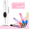 Chumia 5 Pieces NonSlip Grip Tweezers Slanted Tip Stainless Steel Tweezer Wide Precision Tip Clip Tweezer for Ingrown Ha