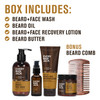 Every Man Jack Beard Essentials Gift Set for Men Complete Routine with 5 FullSize Essentials Sandalwood Scent Beard Face